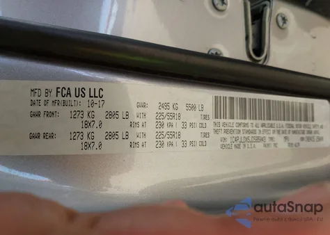 2018 Jeep Cherokee Limited Fwd из США, поврежденный, VIN 1C4PJLDX5JD585043